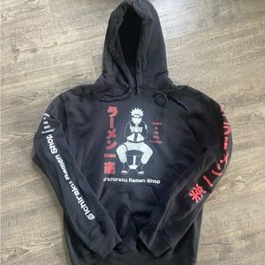 Anime Naruto black hoodie sz S, never worn